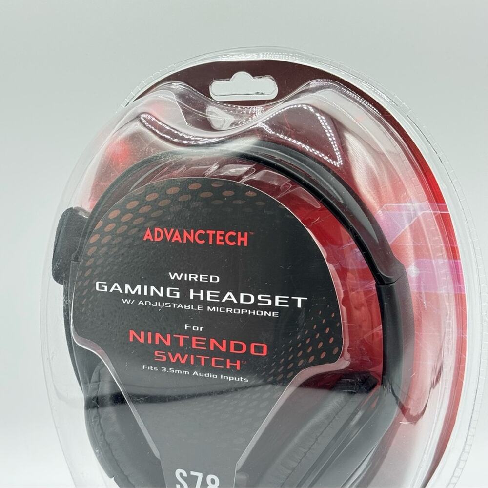 Advanctech Wired Gaming Headset With Adjustable Microphone For Nintendo Switch - Picture 3 of 4